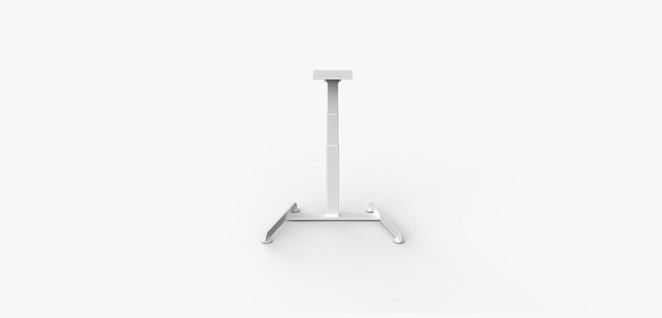 single column standing desk